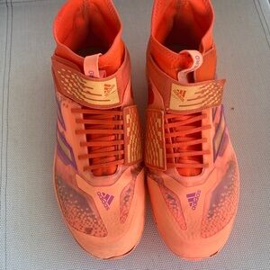 Adidas Bold Orange and Purple Cleats